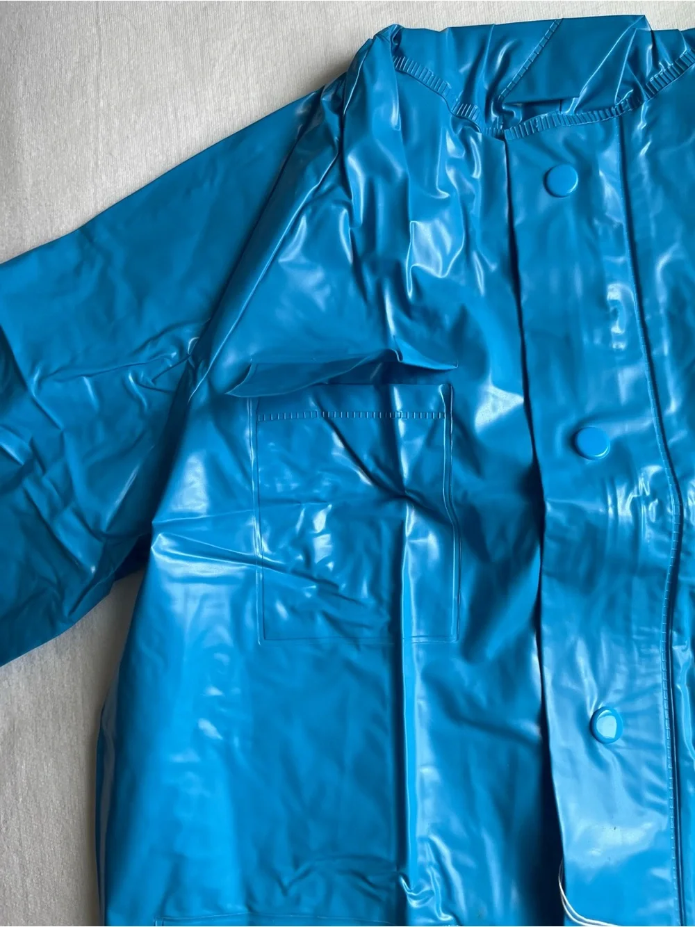Vintage Disney Blue Winnie the Pooh Kids Raincoat Y2K Deadstock
